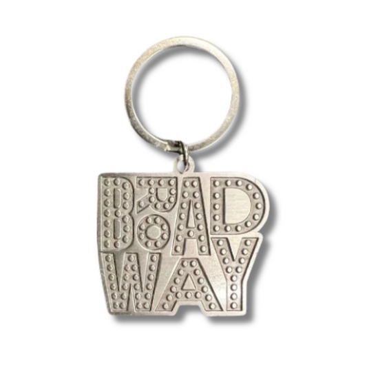 Metal Broadway Sign Keychain