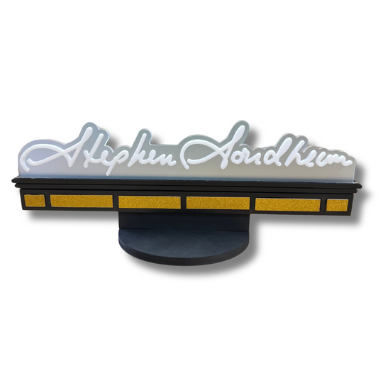 Stephen Sondheim Marquee Shelf Art