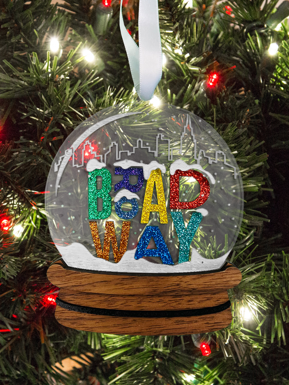 Snow Globe Broadway Ornament