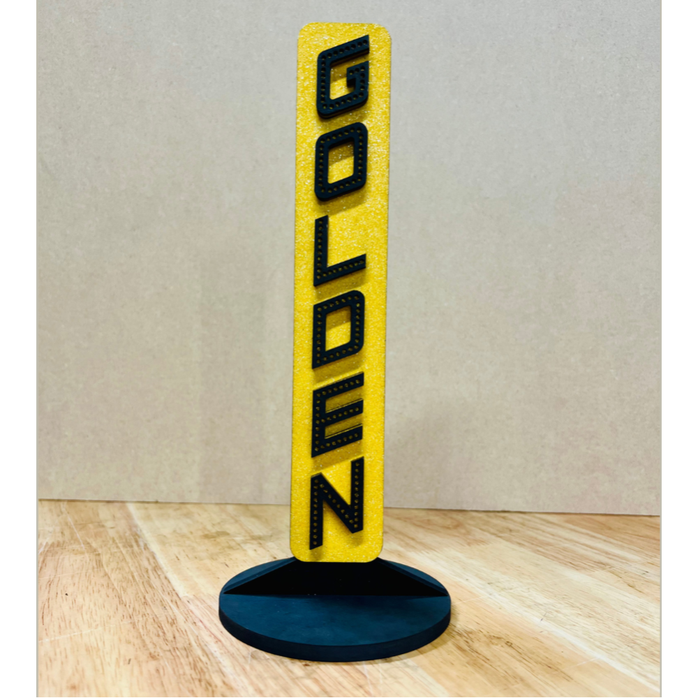 John Golden Marquee Shelf Art