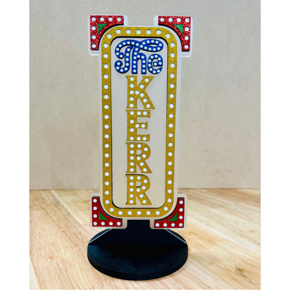 Walter Kerr Marquee Shelf Art