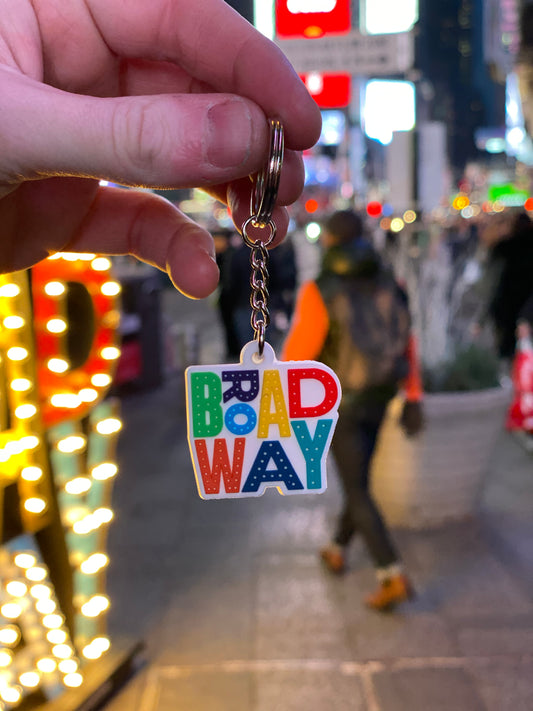 Broadway Sign Keychain
