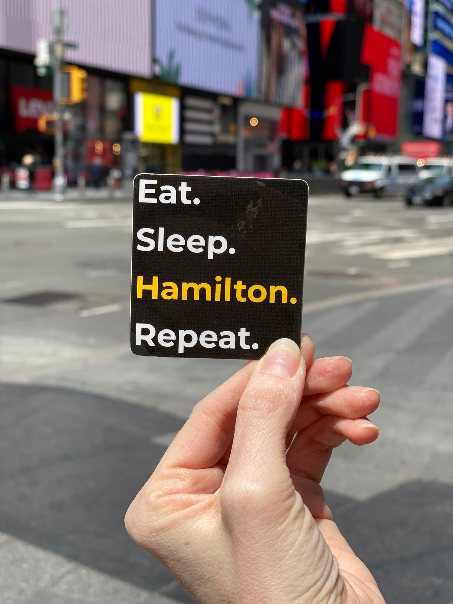 Eat. Sleep. Hamilton. Repeat. Sticker