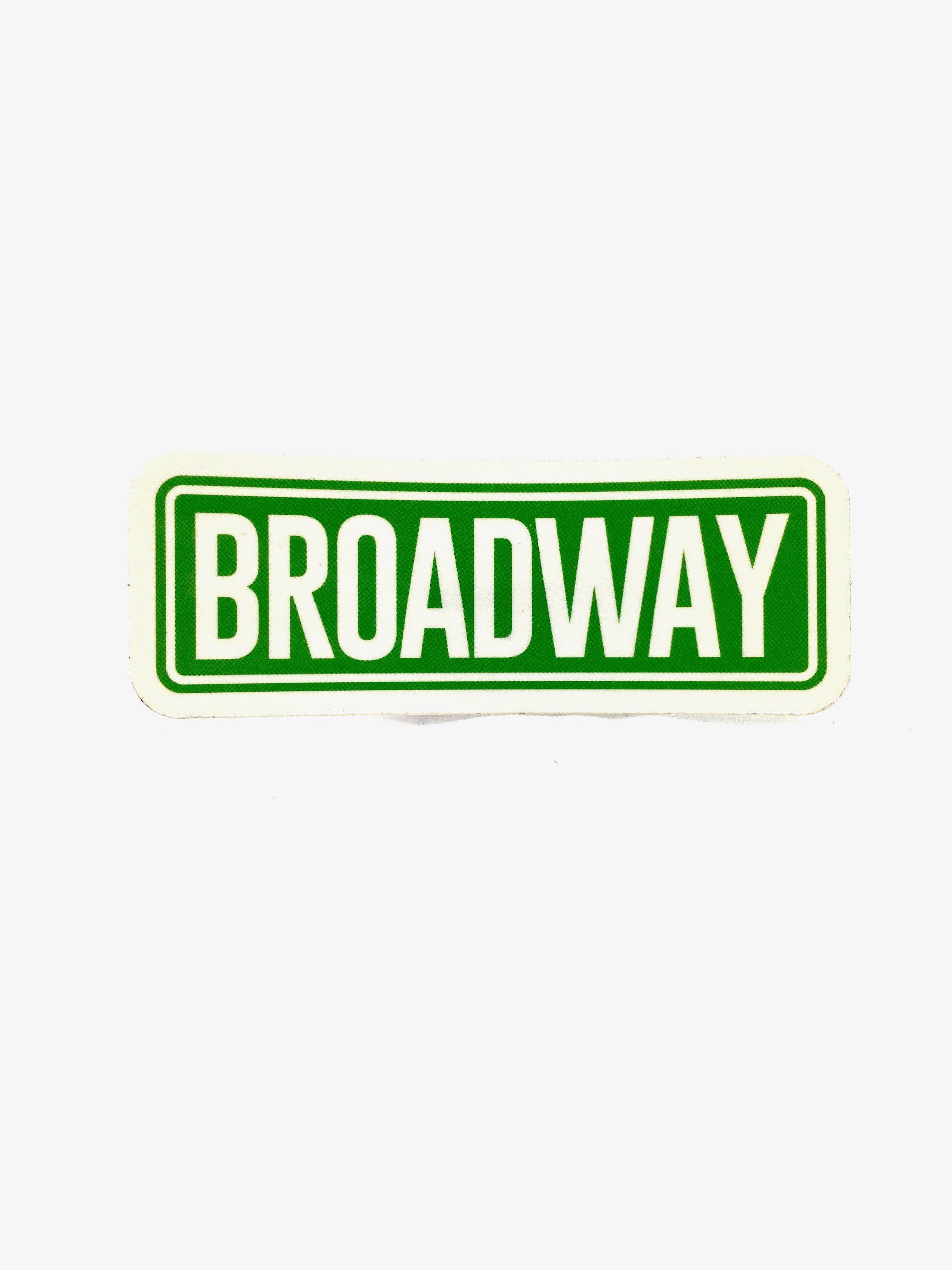 Broadway Street Sign Sticker
