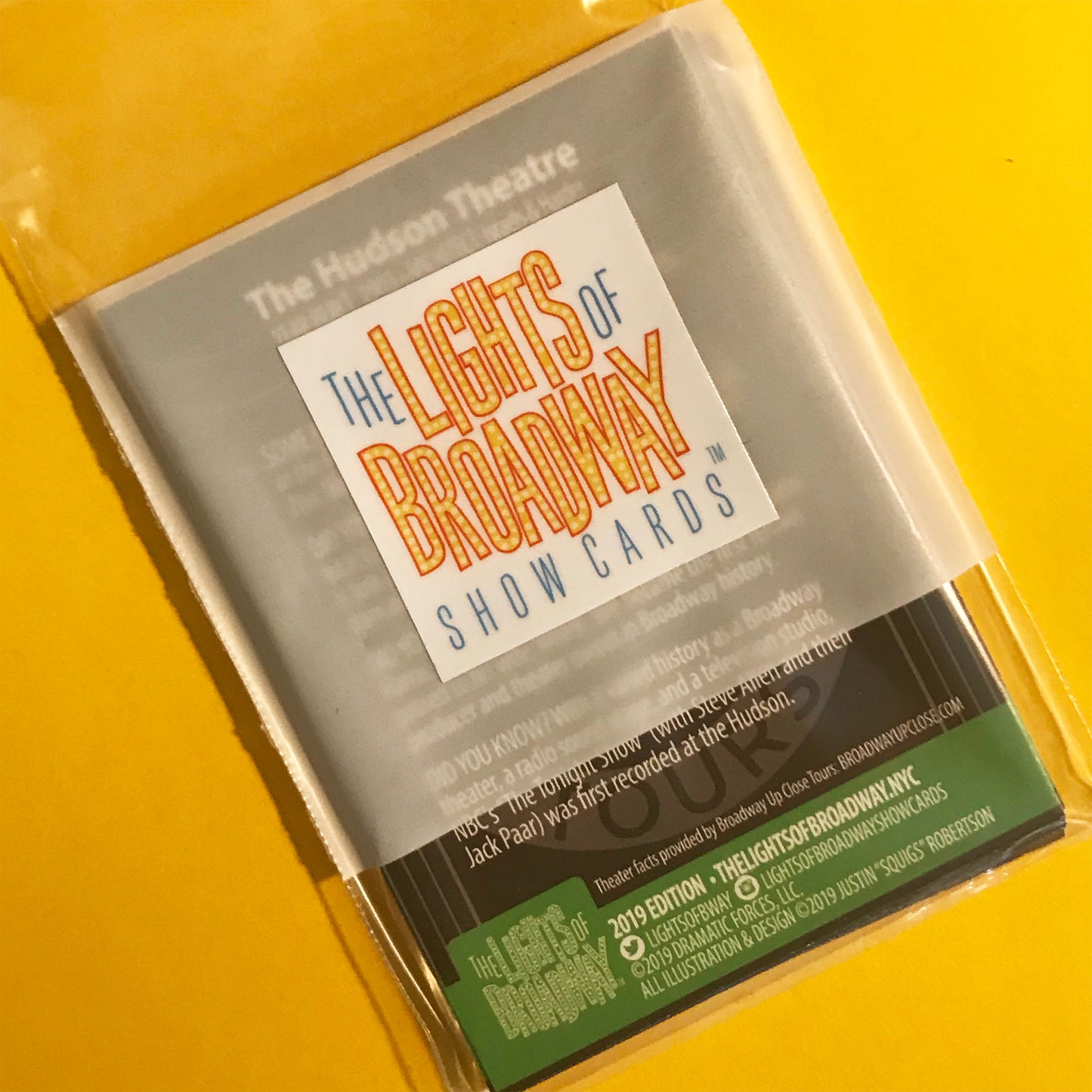 Lights of Broadway Special Edition Theatre 2019 Show Cards