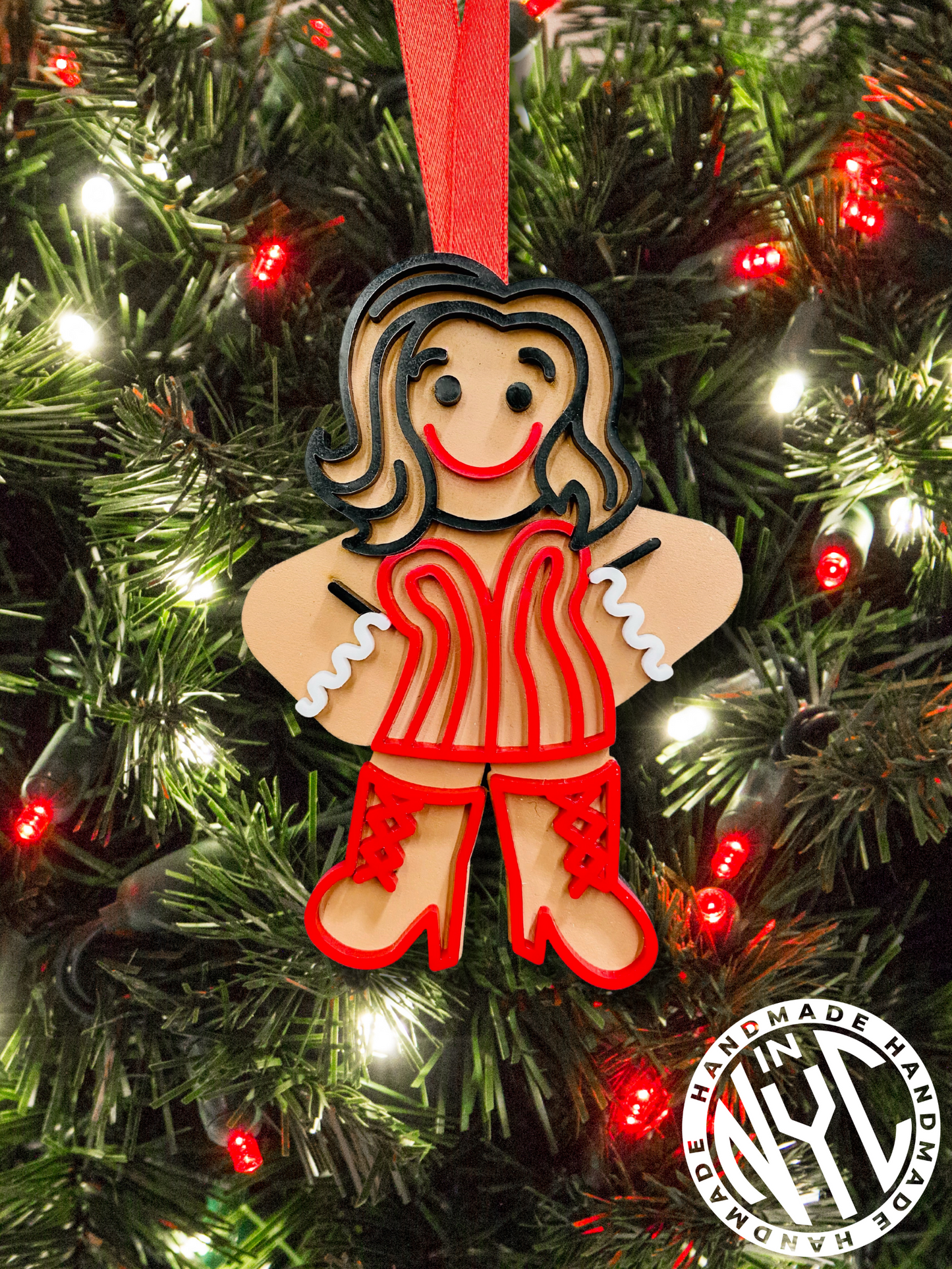 Gingerbread High-Heeled Diva Ornament (2021 Collection)