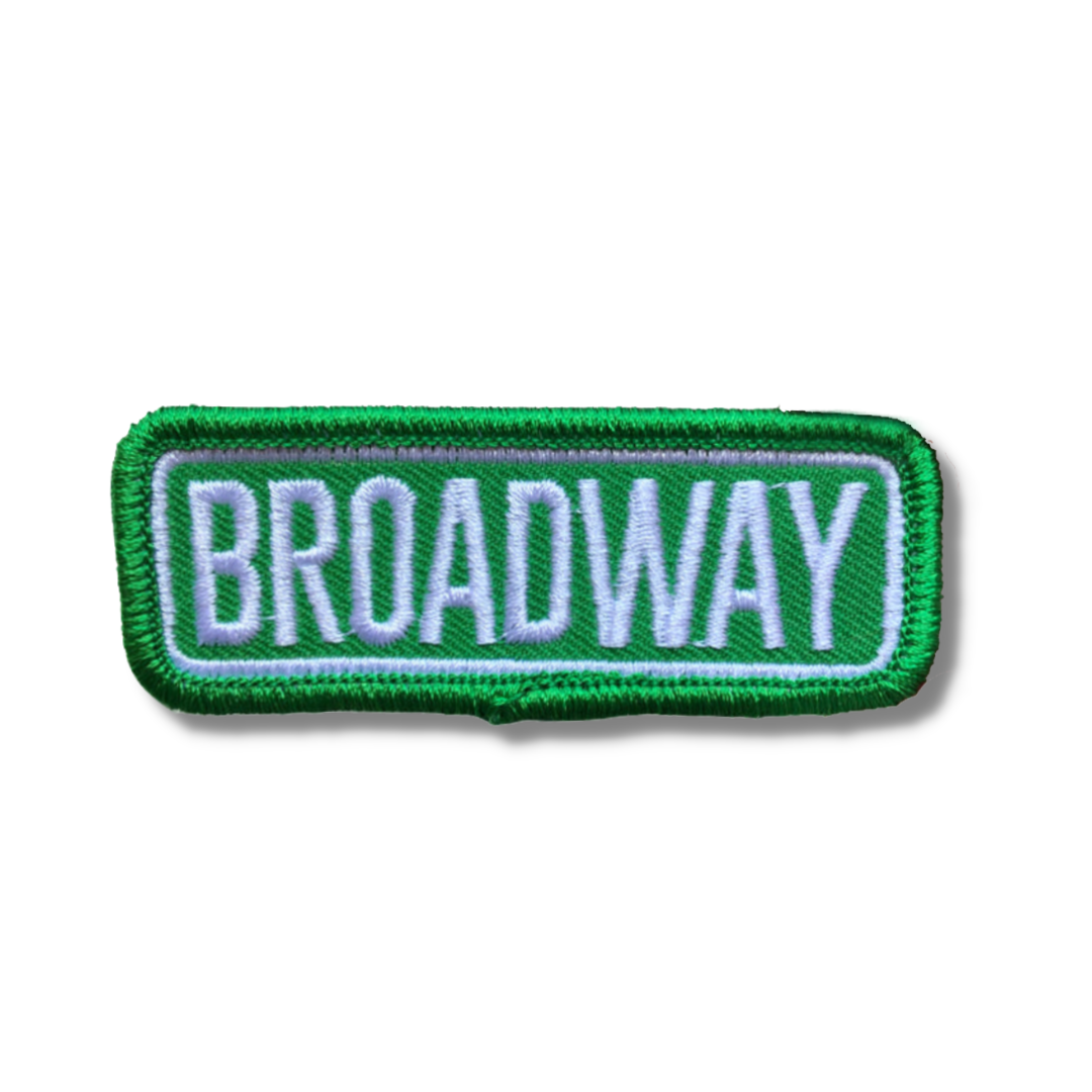 Broadway Street Sign Embroidered Patch