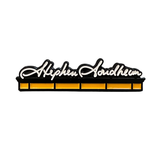 Stephen Sondheim Marquee Enamel Pin